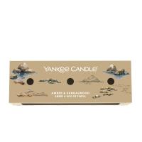 Yankee Candle Amber & Sandalwood 3 Filled Votive Candle Gift Set Extra Image 1 Preview